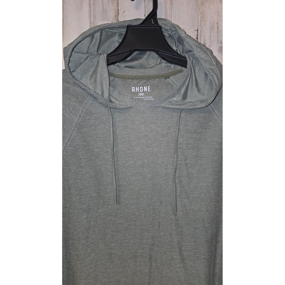 RHONE men L Performance Hoodie Pullover Shirt Long sleeve Lightweight - Picture 3 of 5